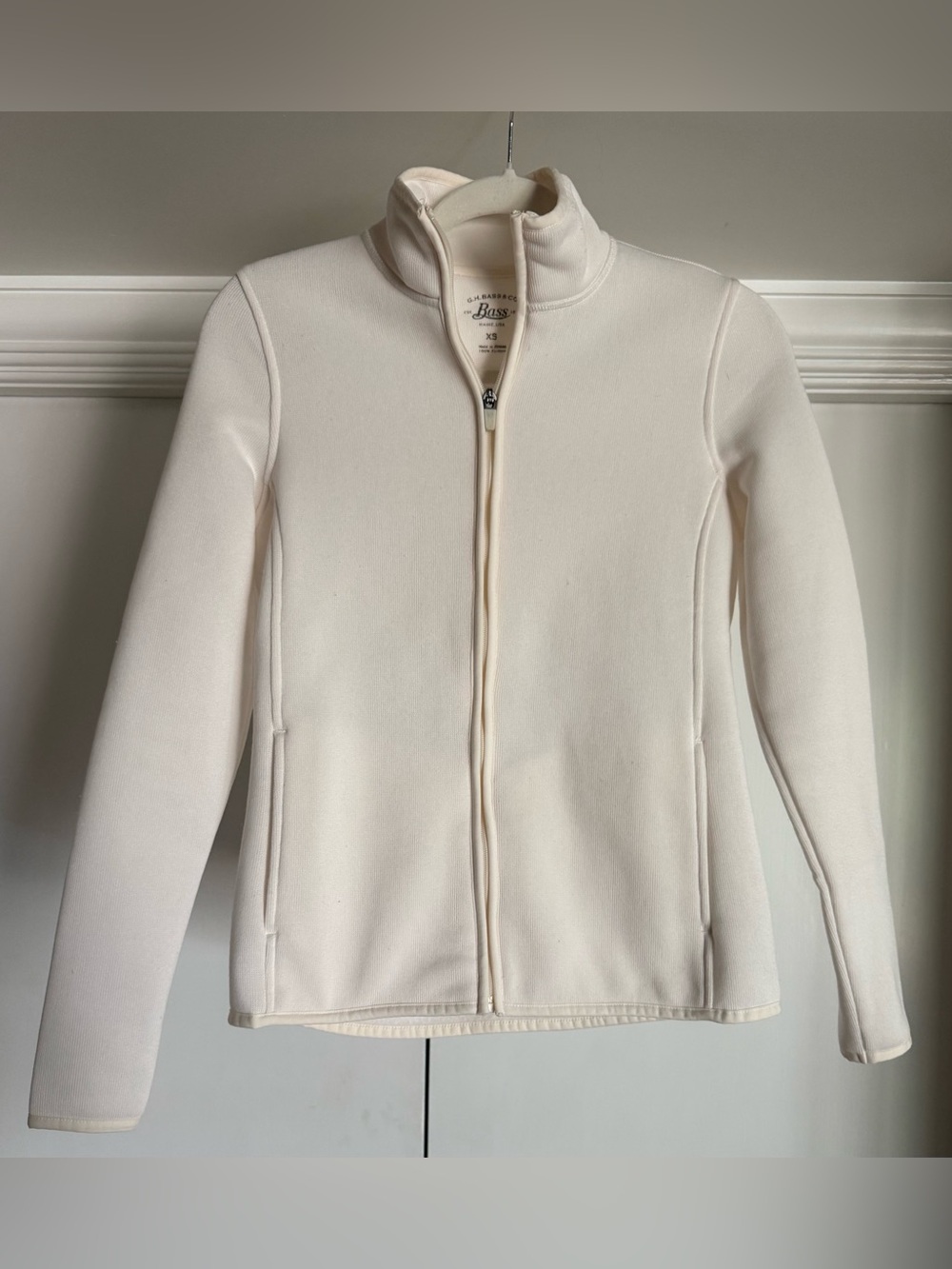 Bass Women's Cream Full-Zip Jacket